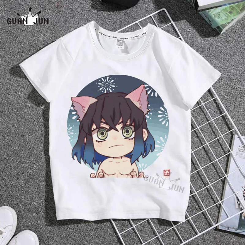 

Demon Slayer Unisex Summer New T-shirt Fashion Girls Tshirts Harajuku Retro Boy Tshirt Round Neck Kids Tshirt