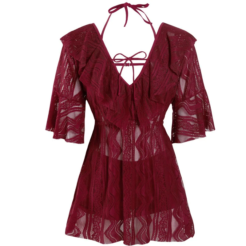 

Swimsuit Women Two Pieces Bikini Swimwear Ladies Plus Size Bathing Badpak Swim Suit Tankini Girls High Waisted Piece For Female