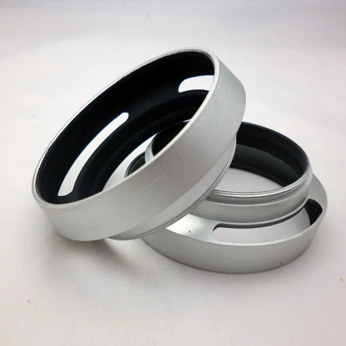 Бренд COMLYO новинка серебристая металлическая вентилируемая бленда для объектива