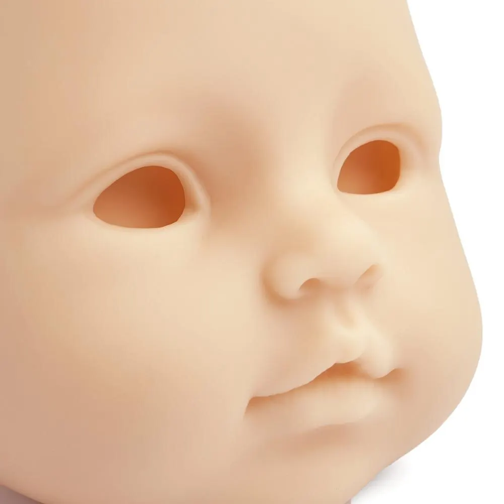 

RBG Reborn Baby Doll 17 Inches Full Soft Vinyl Body Unpainted Unfinished Parts DIY Blank Reborn Doll Kit