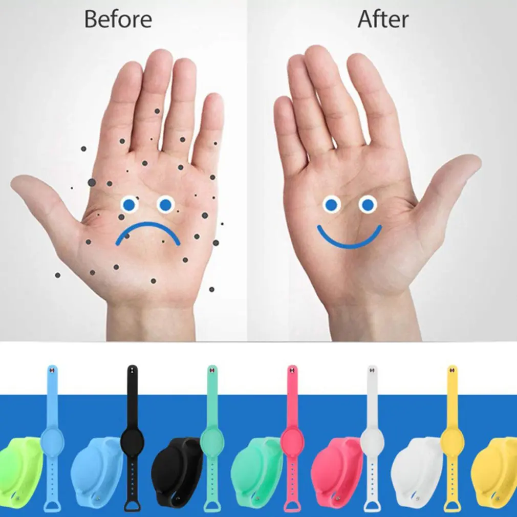 

Unisex U-Shaped Silicone Hand Sanitizer Bracelet Convenient Disinfection Silicone Bracelet For Protection