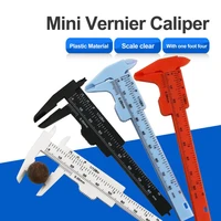0 80mm150mm 0 5mm plastic vernier caliper double scale measuring tools student mini tool ruler diy model making woodworking