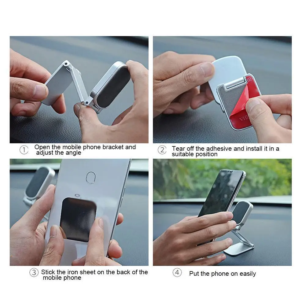 

Magnetic holder car Holder For phone holder adjustable Samsung phone Universal car stand Folding bracket For Iphone Cellpho W9P1