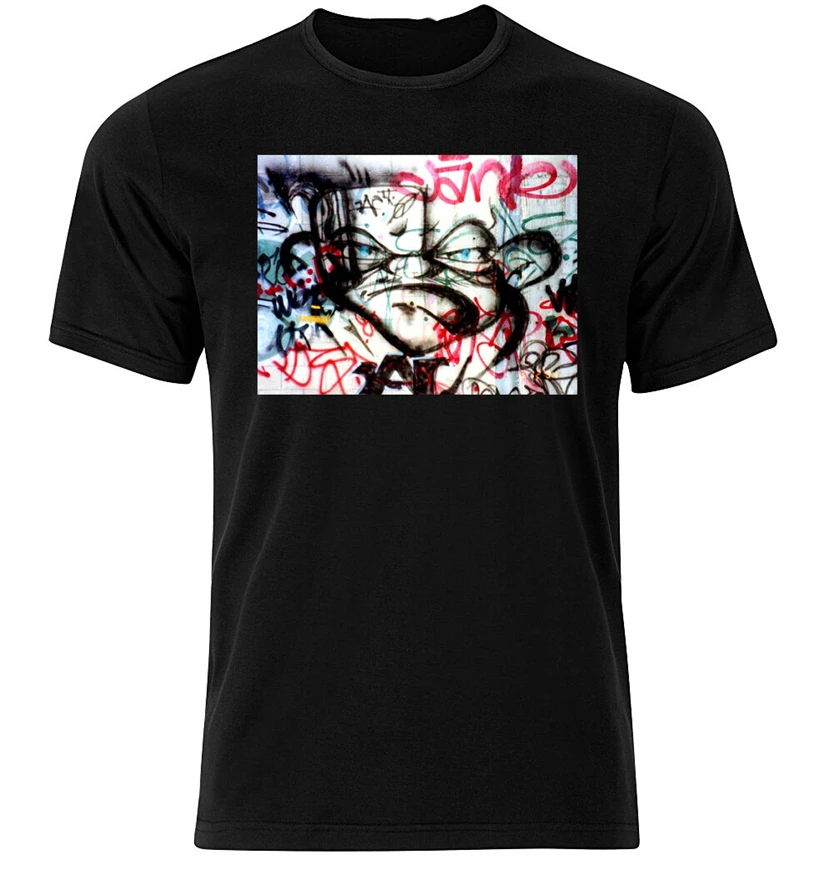 Футболка с граффити Xiv Графический Хлопок короткий и длинный рукав Новая