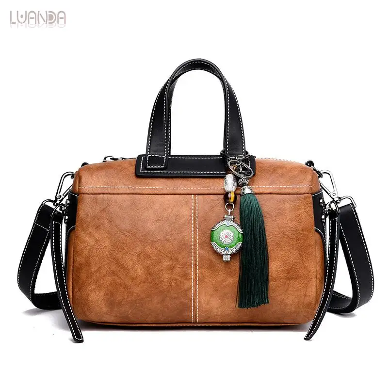 Повседневная Сумка-тоут женская кожаная сумка Высококачественная наплечная