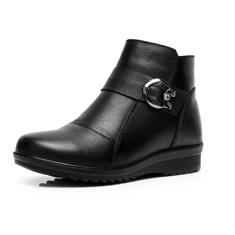 

Boots Women Shoes Warm Plush Fur Ankle Boots Winter Female Flat Platform Casual Shoes Ladies Waterproof Ultralight Footwear