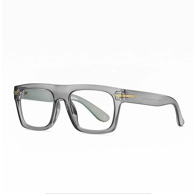 Брендовые винтажные очки с квадратными прозрачными линзами Известный Дизайн