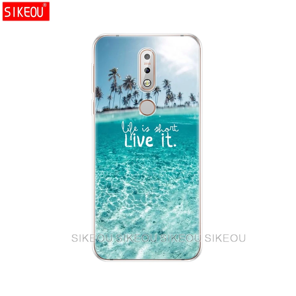 Мягкий ТПУ силиконовый чехол для телефона coque Nokia 7 1 Чехлы 5 84 дюймов 2018 мобильный