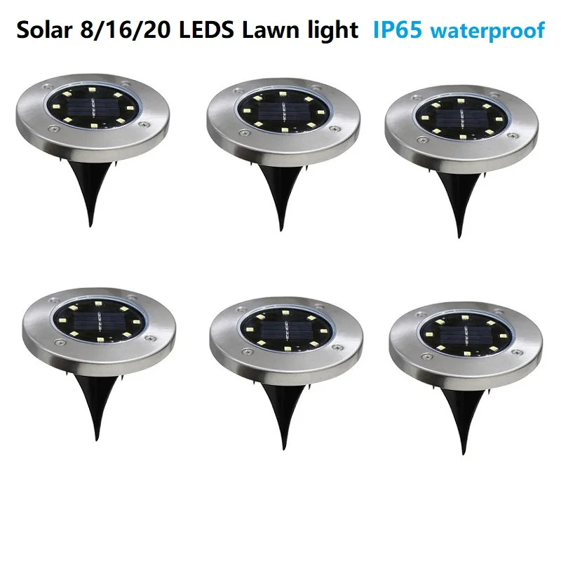 

8/16/20 LEDS Solar LED Lawn Light Outdoor Landscape Lighting Ground Pathway Deck Lights Waterproof Lamp Yard Garden Decorative