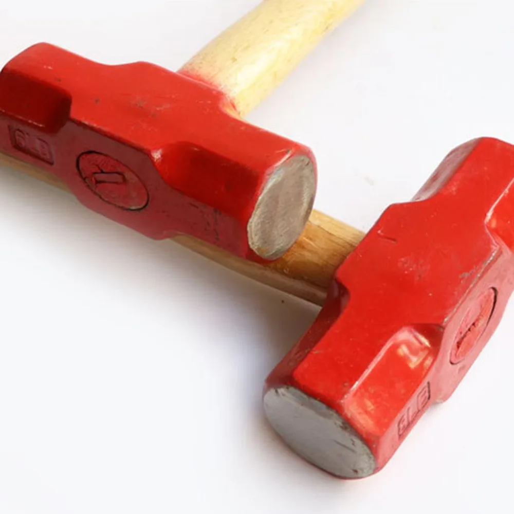 Деревянная Ручка Тонкая красная головка кованая ударопрочная анти офф