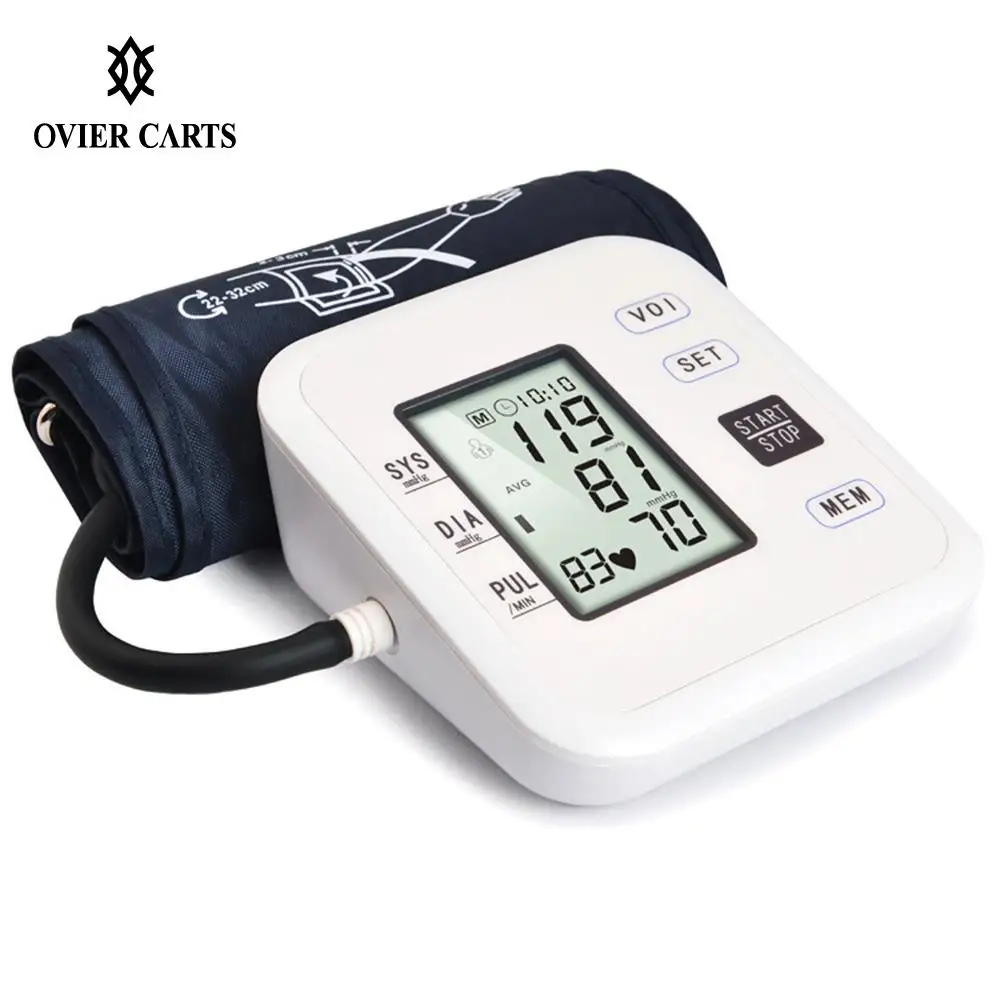 

Upper Arm Style Automatic Electronic Blood Pressure Monitor Large LCD Display Intelligent Blood Pressure Meter Measurement Tool