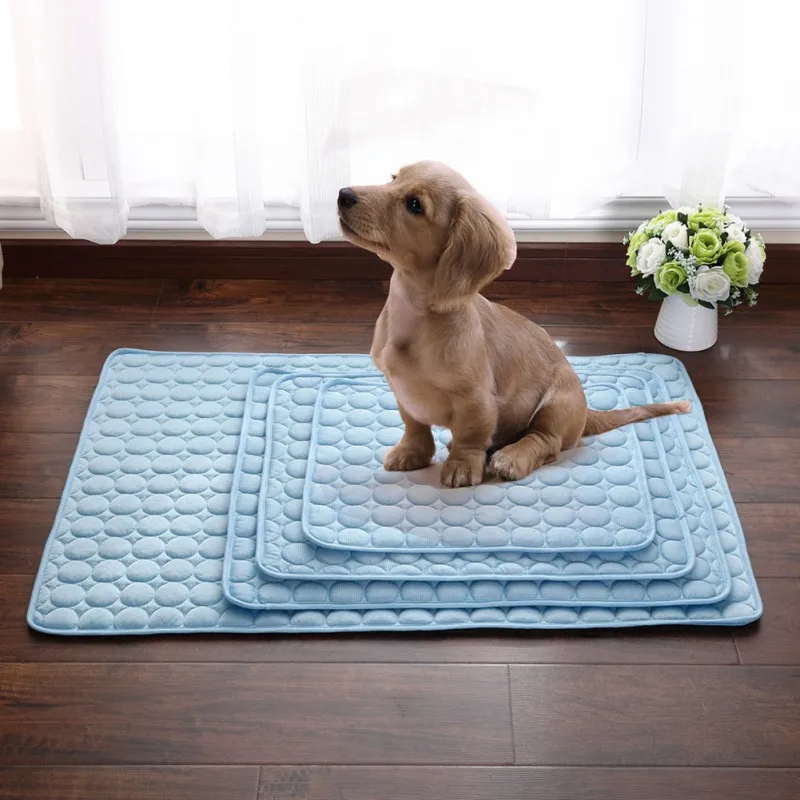 

Pet Dog Summer Cooling Mats Blanket Ice Cats Bed Mats For Dog Sofa Portable Tour Camping Yoga Sleeping Massage Pet Accessories