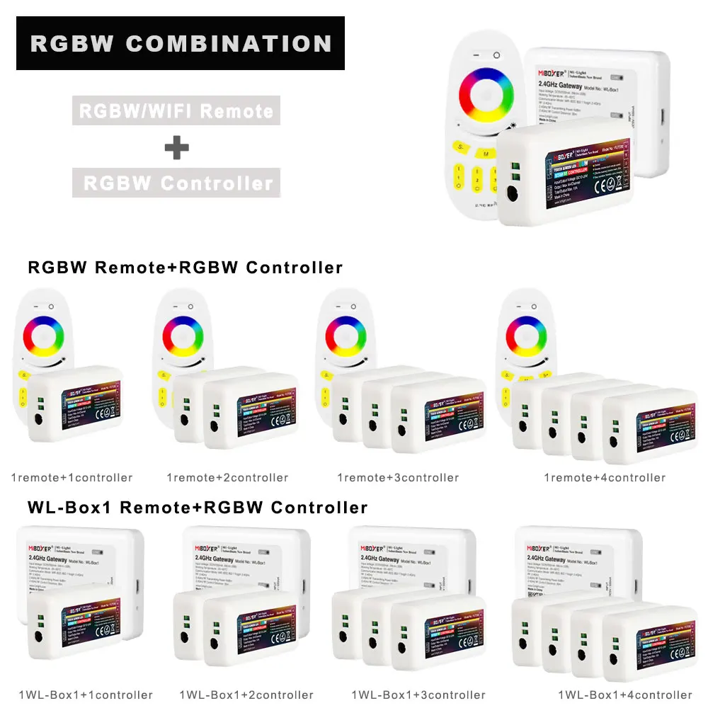 Milight Smart RF пульт дистанционного управления 2 4G контроллер светодиодной ленты/WiFi