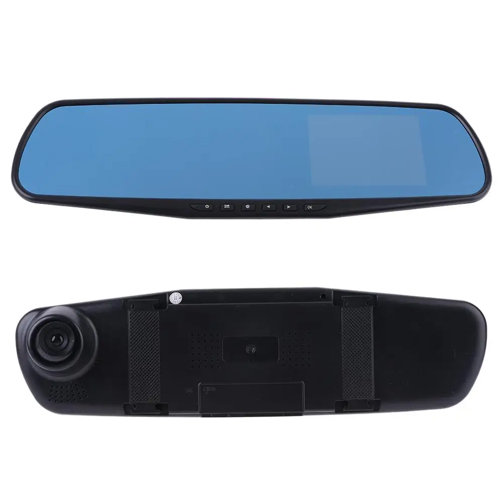 720P Автомобильный видеорегистратор с камерой зеркалом заднего вида цифровой