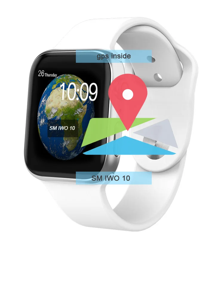 Smochm IWO 10 gps часы Bluetooth умные часы спортивные Смарт часы Обновлено IWO 9 Беспроводное зарядное устройство для iPhone Android