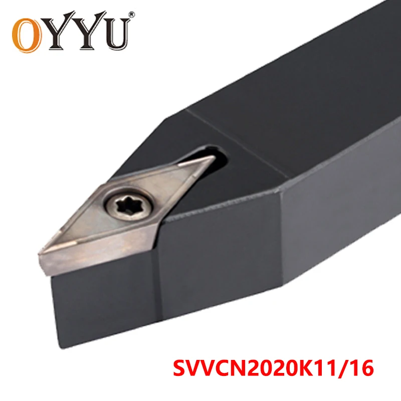 

OYYU 20mm SVVCN 2020 SVVCN2020K16 SVVCN2020K11 Lathe Tool Holder Cutting Arbor CNC Carbide Inserts Shank Turning Cutter