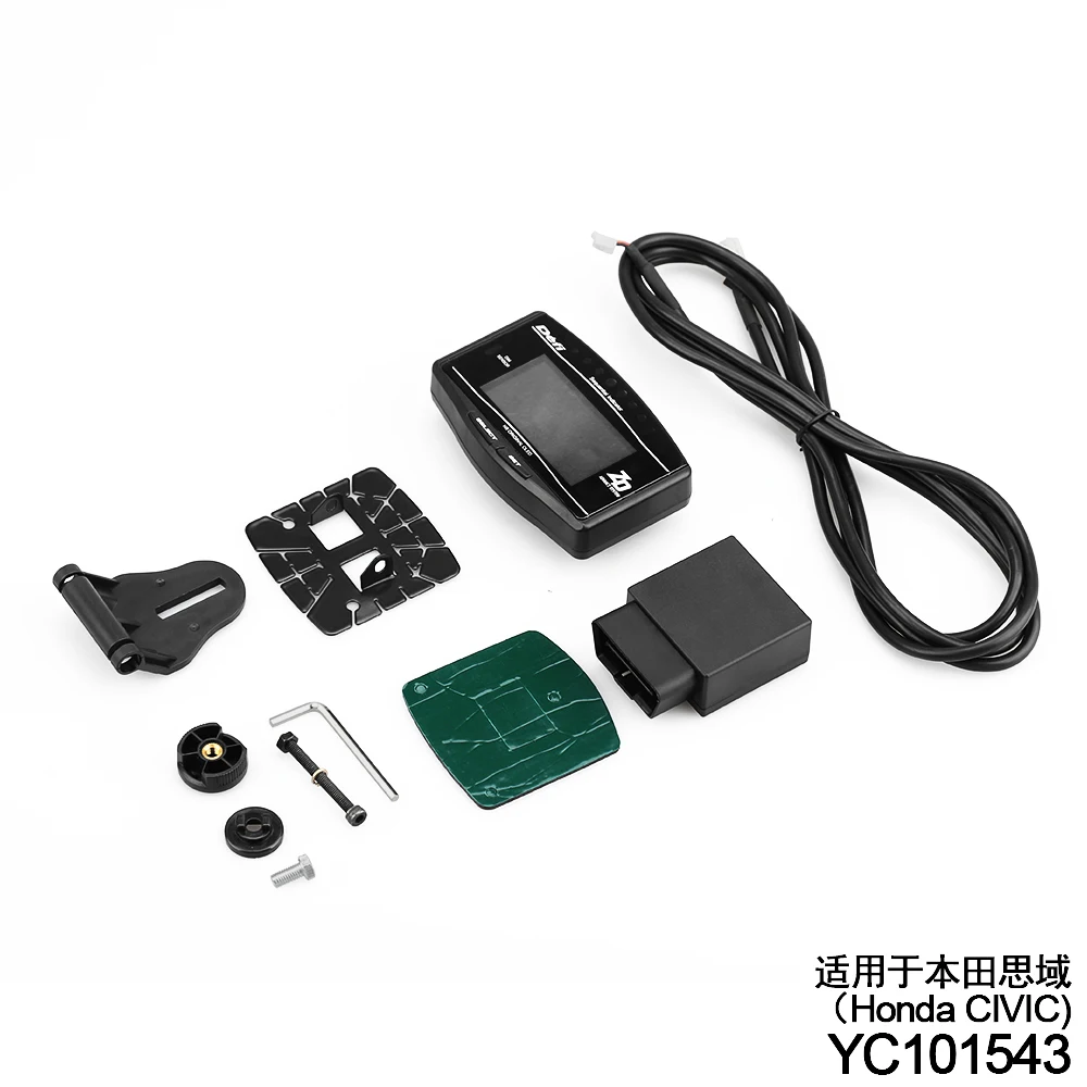 YOMI OBD2 Hud Дисплей Цифровой автомобиль 6 в 1 Тахо температура воды ODO часы поездки Defi метр OBD II датчик для Honda Civic