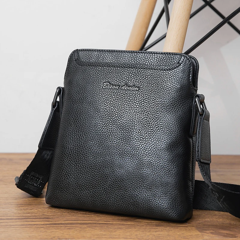 Сумка-мессенджер BISON DENIM мужская из натуральной кожи саквояж кросс-боди в
