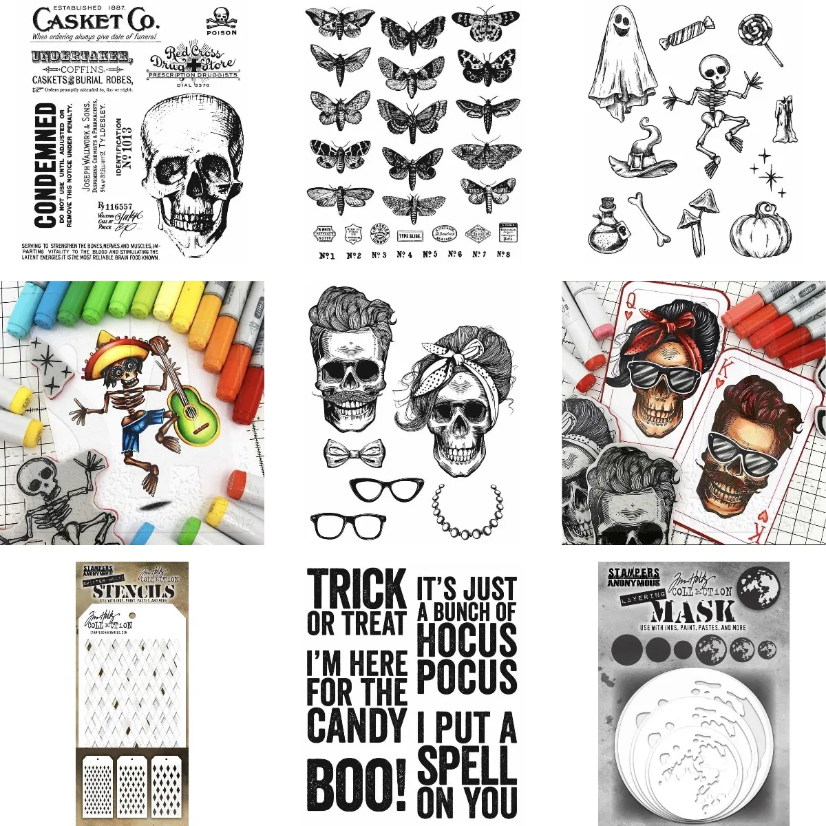 

Skull Head Ghost Metal Cutting Dies Stencils for Scrapbooking Stamp Photo Album Decorative Embossing Cut Die DIY Paper Cards