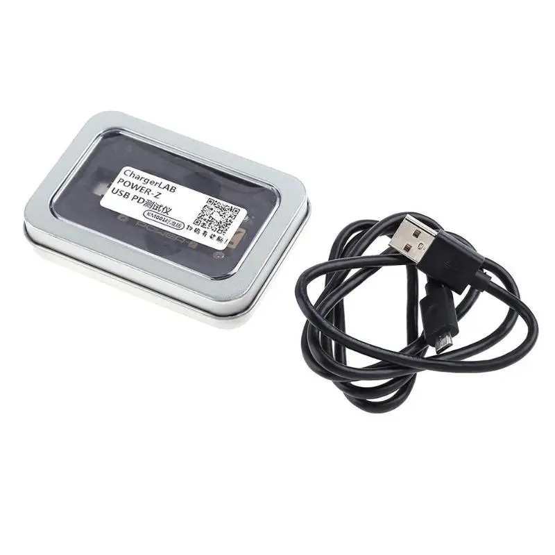 ChargerLAB мощность-Z USB тестер PD цифровой Напряжение и ток пульсация двойной тип-c KM001 метр банк питания детектор напряжения