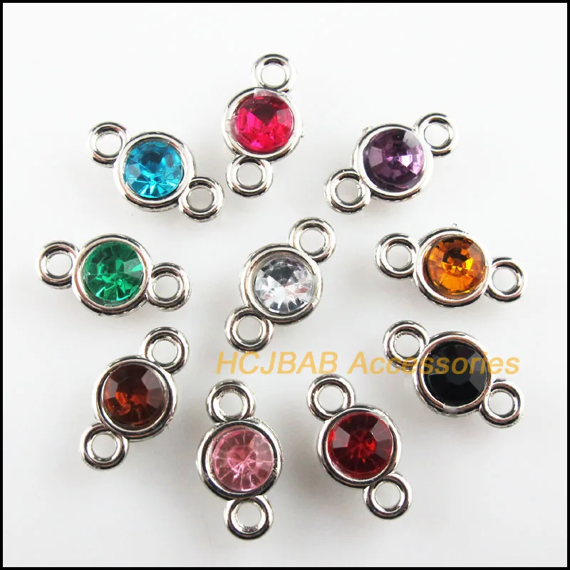 Мода 30 шт. тупой Серебряный Металл с гальваническим покрытием Смешанные