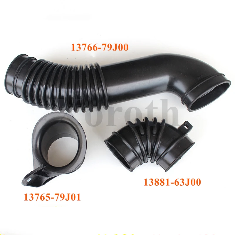 Подлинный OEM части Воздухоочиститель шланг набор 13765-79J01, 13766-79J00, 13881-63J00 для Suzuki SX4 Swift Liana M15A, M16A