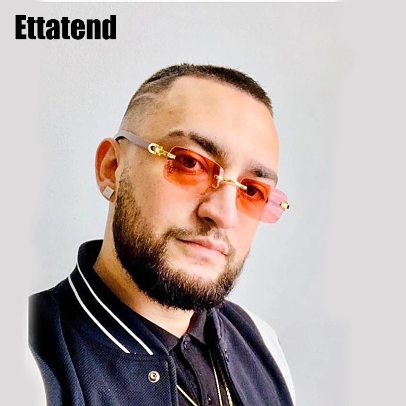 

Luxury Brand Designer Sunglasses Men Imitate Wooden Temples Sun Glasses Fashion Vintage Glasses Square Eyeglasses Uv400