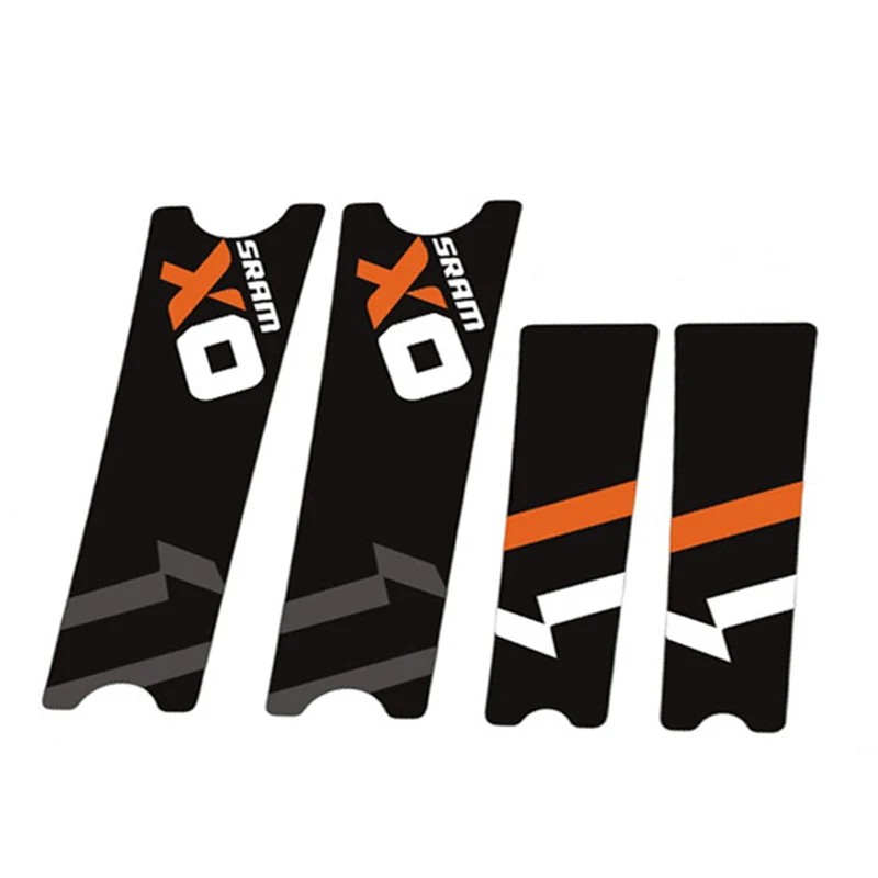 1 пара SRAM X0 модными принтами XO рукоятки стикеры горный велосипед MTB наклейка с