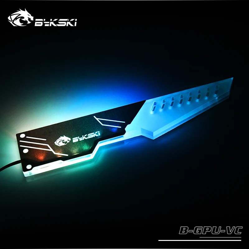 Bykski GPU видеокарта кронштейн держатель компаньон Поддержка 5 в ARGB 3PIN/12 RGB 4PIN