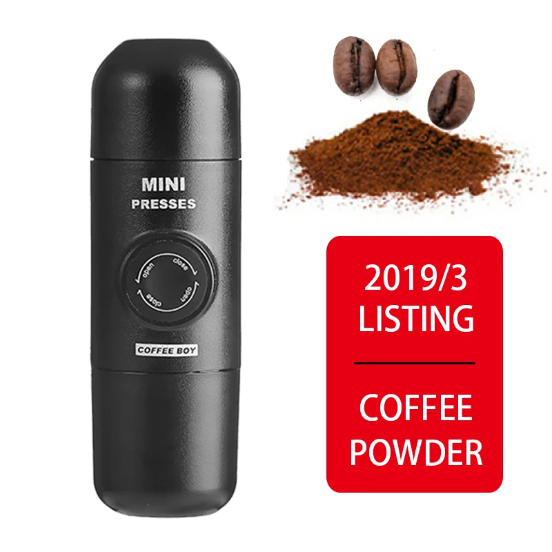 Кофе мальчик бренд портативная Кофеварка мини эспрессо minipresso Эспрессо машина nanopresso такой же, как wacaco minipresso - Цвет: Coffee powder style
