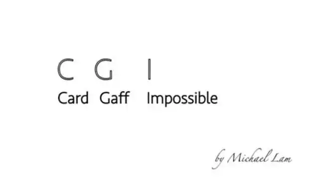 

2019 CGI (Card Gaff Impossible) by Michael Lam Magic Instructions Magic trick