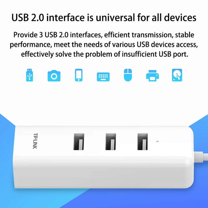 TP-LINK внешний адаптер USB 2 0 для проводной Ethernet сетевой карты 10/100M RJ45 Lan Windows/MAC/Linux |