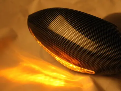 Motorcycle Left Right Black Rear View Mirror Led Turn Signal For Honda CBR600F4I 2001-2007 | Автомобили и мотоциклы