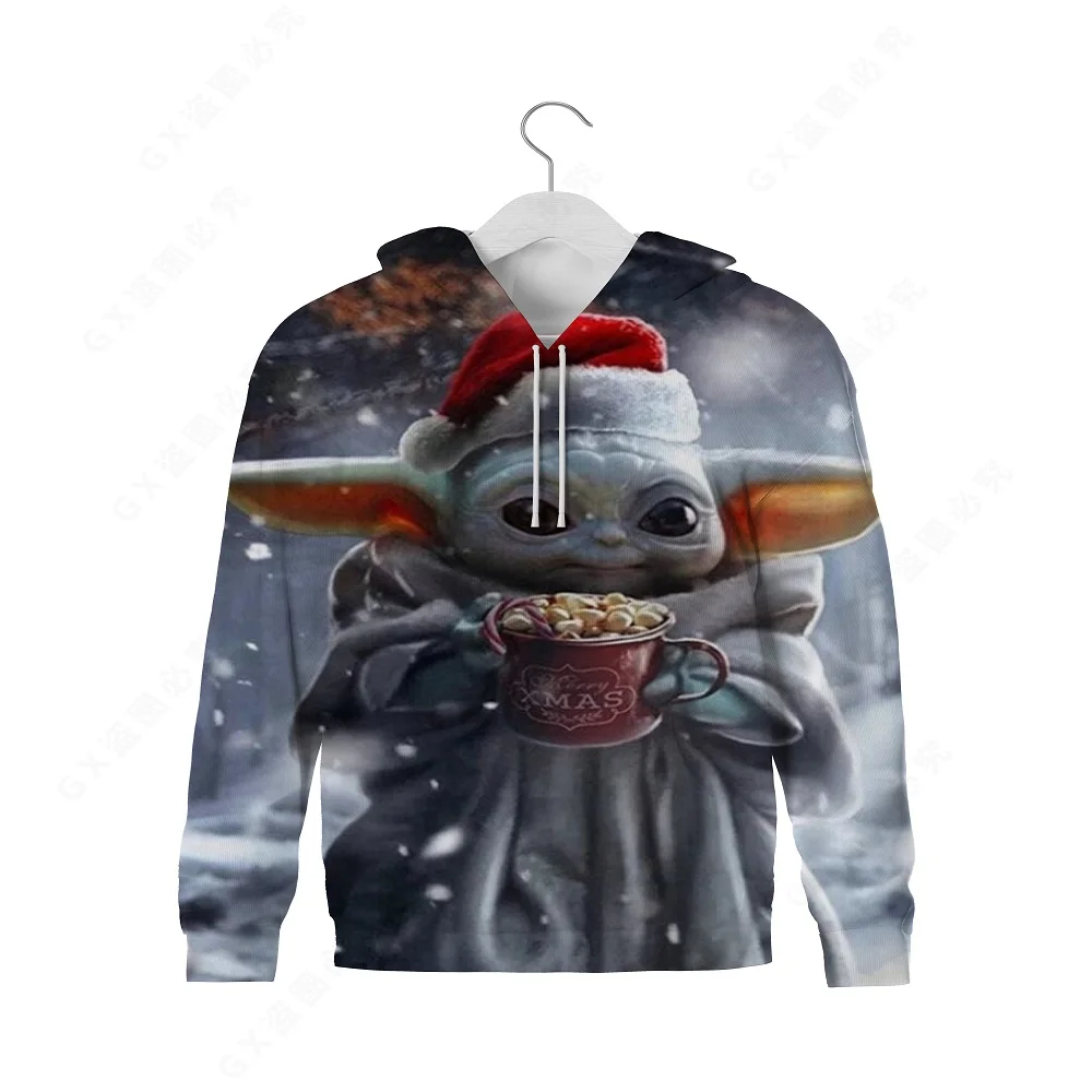 

Disney Yoda baby women's super Dalian Hoodie 3D printing autumn and winter Marvel children's clothing Sweatshirt men's Hoodie