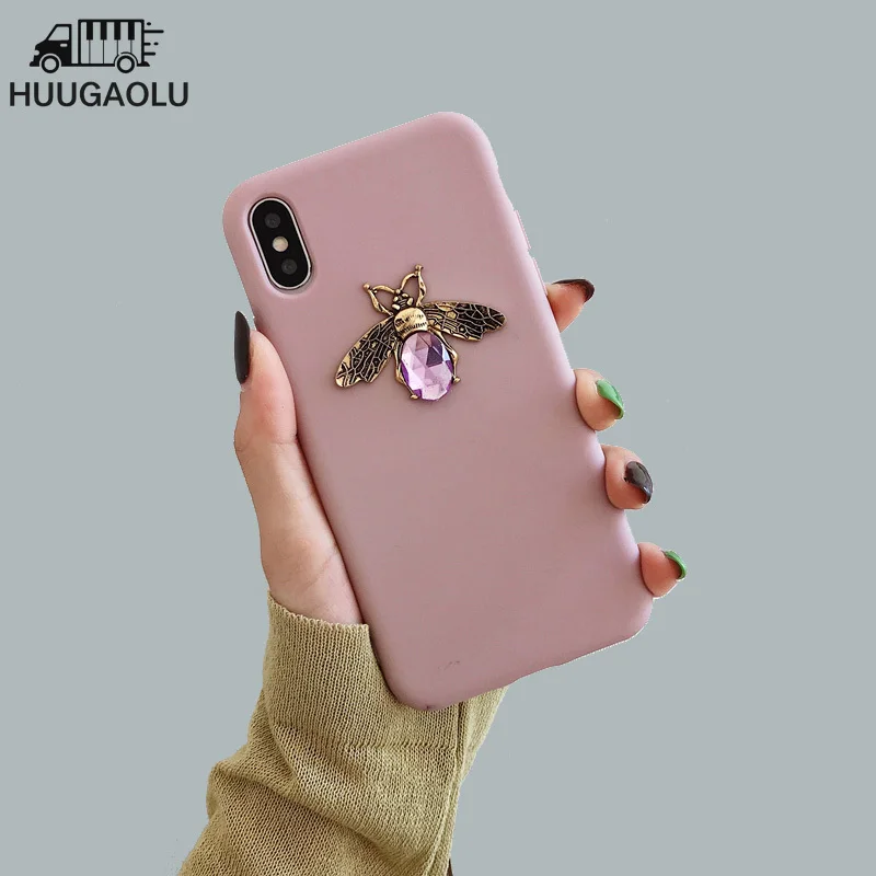 Роскошный Бриллиантовый чехол с Пчелкой для Xiaomi Mi 9T 10T Lite A3 A2 A1 Note 10 Pro Xiomi Redmi 8 8T 9S 7 9