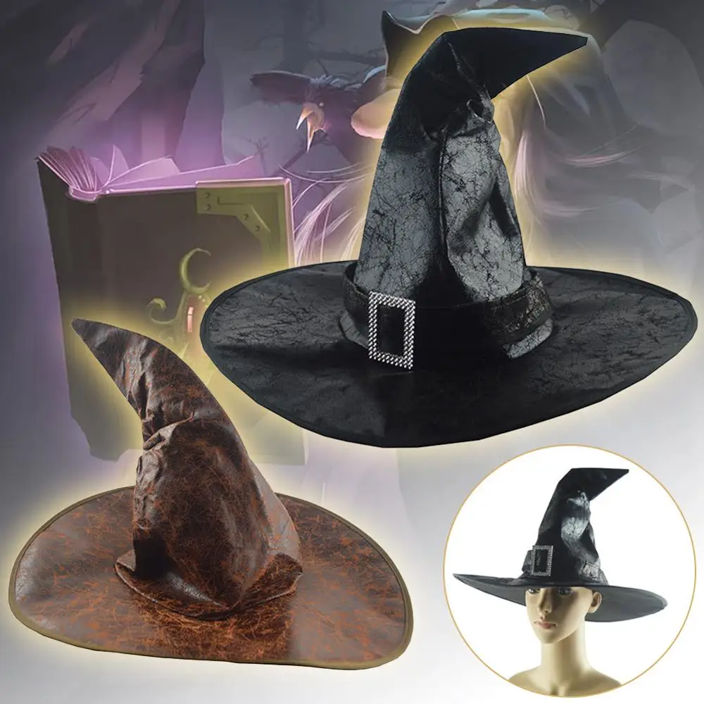 Хэллоуин волшебник ведьма шляпа маскарад Вечерние Кепки маскарадный костюм