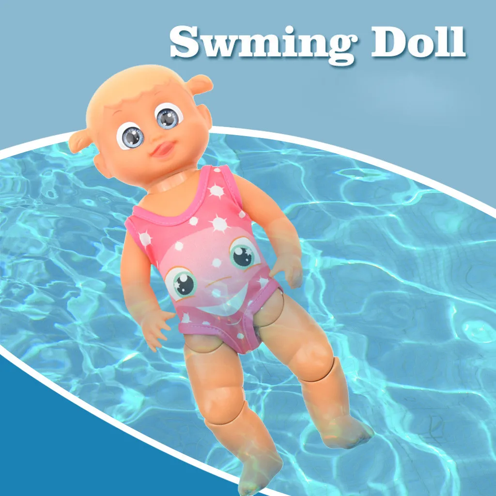

Water Fun Swimming Pool For Waterproof Electric Doll Best Gift Toy For Children Safety Plastic Simulate Swimming Dropshipping