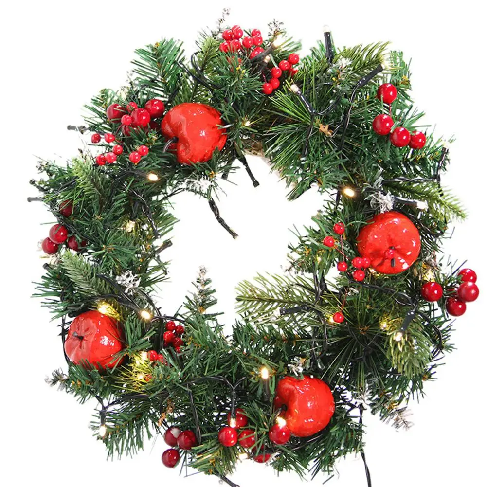 

Christmas Ornaments Growing Cherry Wreath Handmade Vine Pendant Christmas Tree Decoration Ornament For Home Xmas Gift Supplies