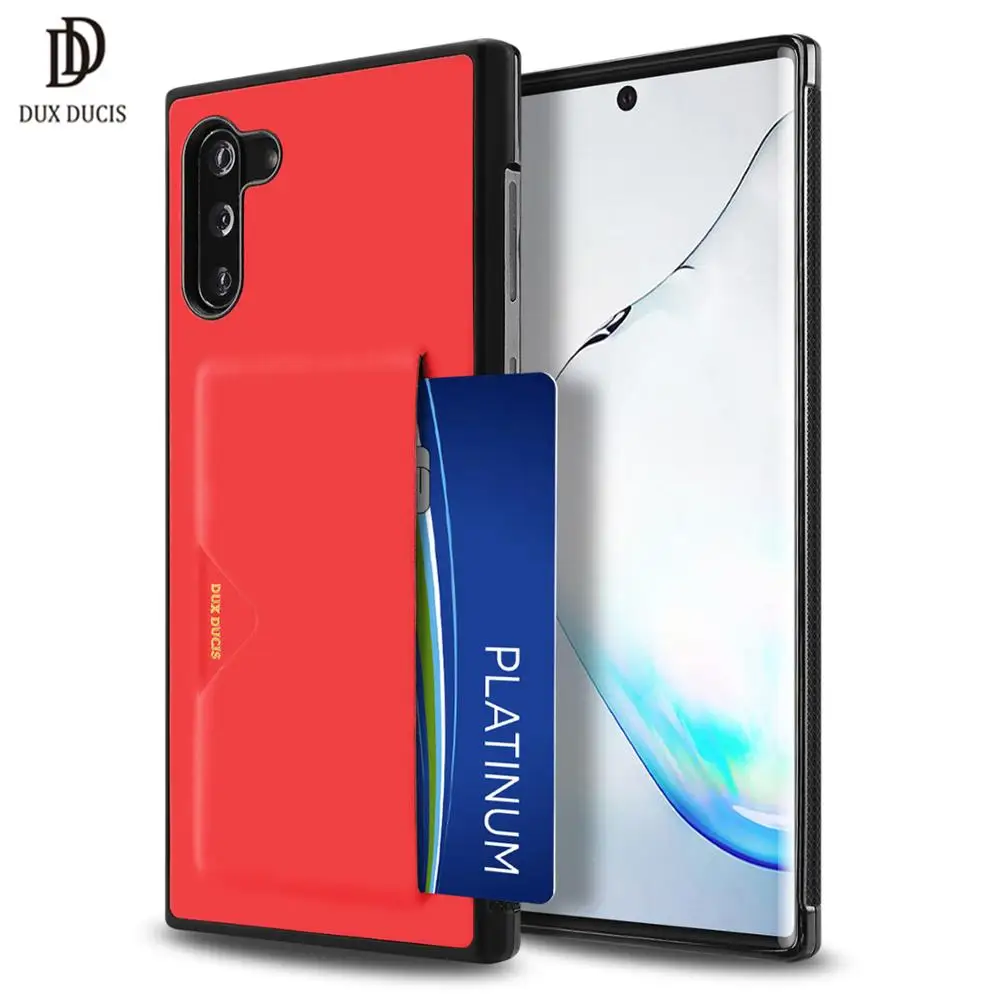 DUX DUCIS PU кожаный чехол для карты samsung Galaxy Note 10 Plus Роскошный кошелек Note10 Coque| |