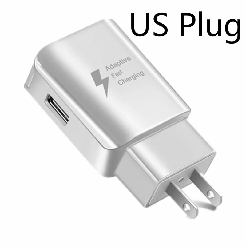 US white Универсальное быстрое зарядное устройство USB EU US Plug для путешествий, настенное зарядное устройство для мобильного телефона, адаптер для samsung Xiaomi huawei LG Micro usb зарядка - Тип штекера: US white