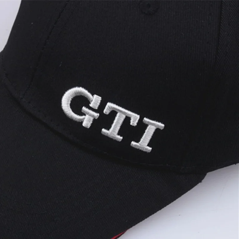Модные изысканные бейсболки с вышивкой GTI однотонные хлопковые головные уборы