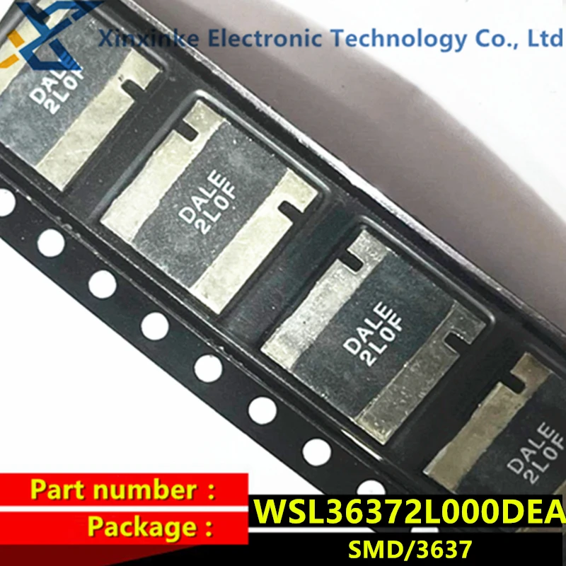 WSL36372L000DEA DALE 2L0 0.002R 0.5% 3W 2mR 75PPM Current sensing resistor - SMD 0.002ohms Patch 4-terminal alloy resistor