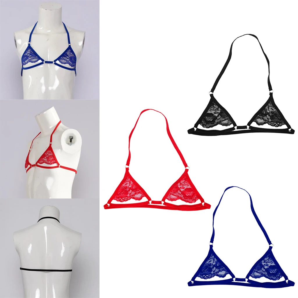 Мужской бюстгальтер нижнее белье Бралетт гладкий кружевной без косточек топ