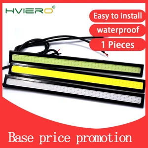 1 шт., автоматические COB Противотуманные фары, светильник ходовые огсветильник, водонепроницаемые, обновленные, ультра автостайлинг, 17 см, 14 см, COB светодиодсветильник