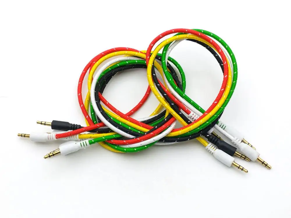5 шт. 3 полюса мм стерео штекер M/M разъем аудио Aux кабель 1 м|stereo aux|stereo aux cablestereo audio jack