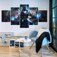 zeus dota 2 pride of olympus video games poster fan art canvas painting wall art living room decor unframed