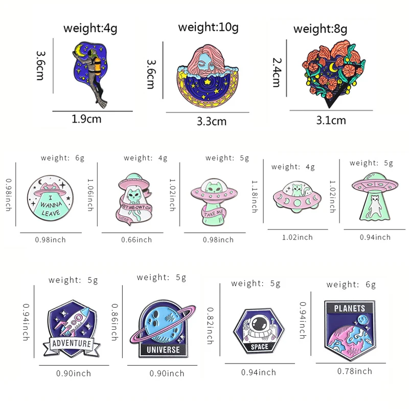 Креативная модная брошь на лацкан с изображением мультяшного инопланетянина