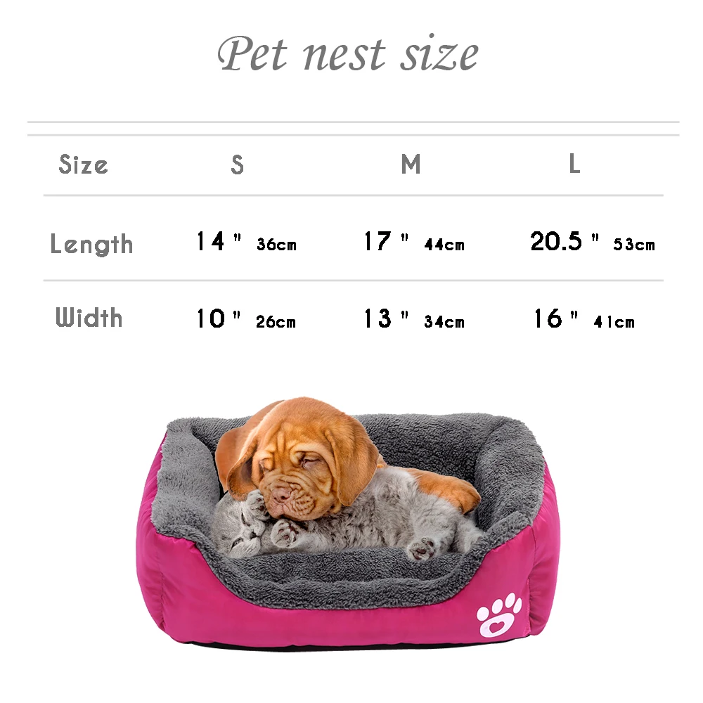 

Dog Bed Small Dog House Warm Fleece Pet Sofa Kennel Nest Puppy Cat Beds Mat For Small Medium Dogs Chihuahua Cama Para Perro