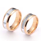 Высшее качество, индивидуальные обручальные кольца для пар для мужчин и женщин, любовь, альянсы, 18 карат, позолоченные, нержавеющая сталь, ювелирные изделия, кольцо для брака