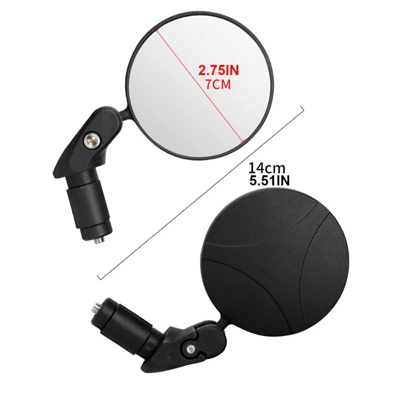 

Mountain Road Bike Foldable Convex Rearview Mirror Anti-scratch Glass Lens Bicycle Multipurpose Modification Cycling Equipment